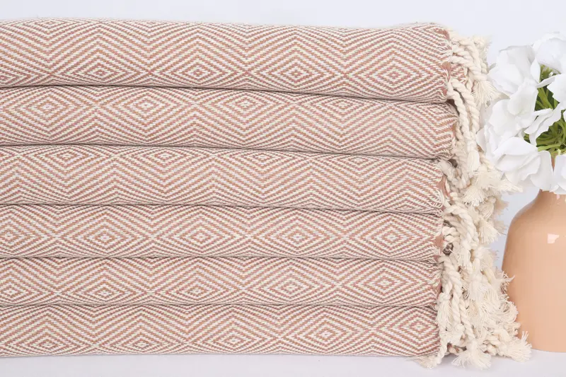 Bridal Shower Favors, Turkish Beach Towel Bulk, Embroidered Towel, Valentines Gift, Pool Towels, 74x40 Cotton Diamond Towel, Organic Turkish towel - 3