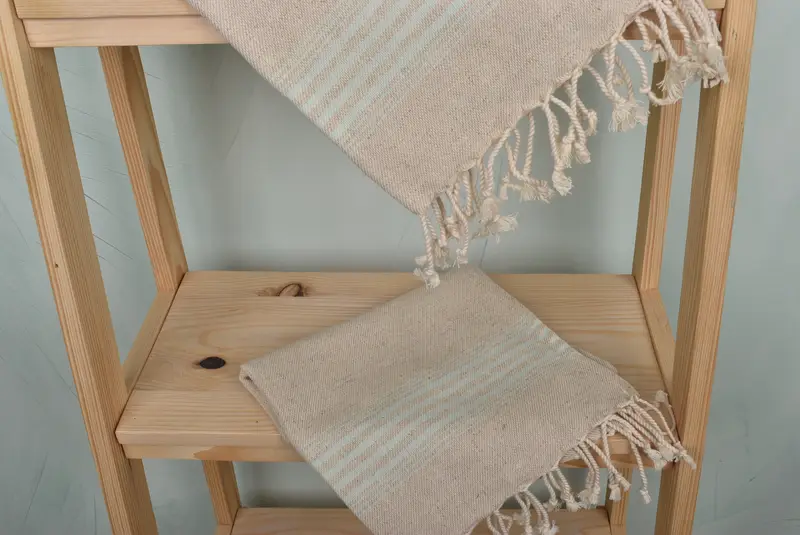 Small Towel, Personalized Hand Towel, Personalized Dish Towel, 36x18 Linen Striped Towel, Monogrammed Turkish Towel, Turkish Towel Hand Towel - 5