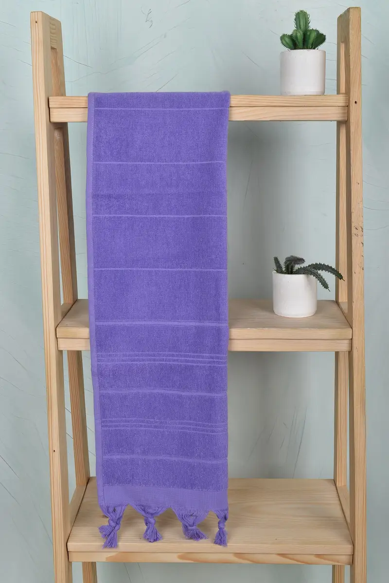 Small Bath Towels, 40x18 Cotton Striped Terry Towel, Travel Towel, Personalized Gifts, Turkish Tea Towel, Gift For Him, Bridesmaid Proposal Gift - 8
