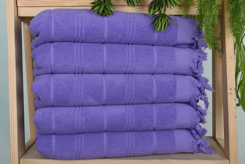 Small Bath Towels, 40x18 Cotton Striped Terry Towel, Travel Towel, Personalized Gifts, Turkish Tea Towel, Gift For Him, Bridesmaid Proposal Gift - 1