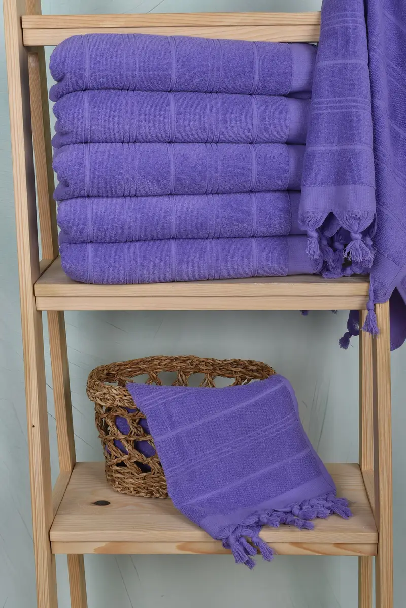 Small Bath Towels, 40x18 Cotton Striped Terry Towel, Travel Towel, Personalized Gifts, Turkish Tea Towel, Gift For Him, Bridesmaid Proposal Gift - 3