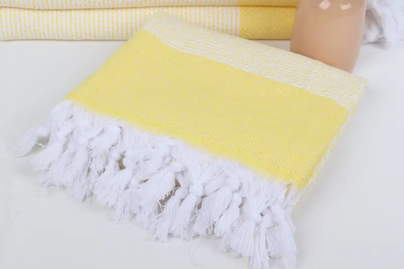 Personalized Bridesmaid Gift, Organic Towel, Turkish beach towel, 70x40 Cotton Diamond Towel, Memorial Gift, Pool Towels, Personalized Towel - 5