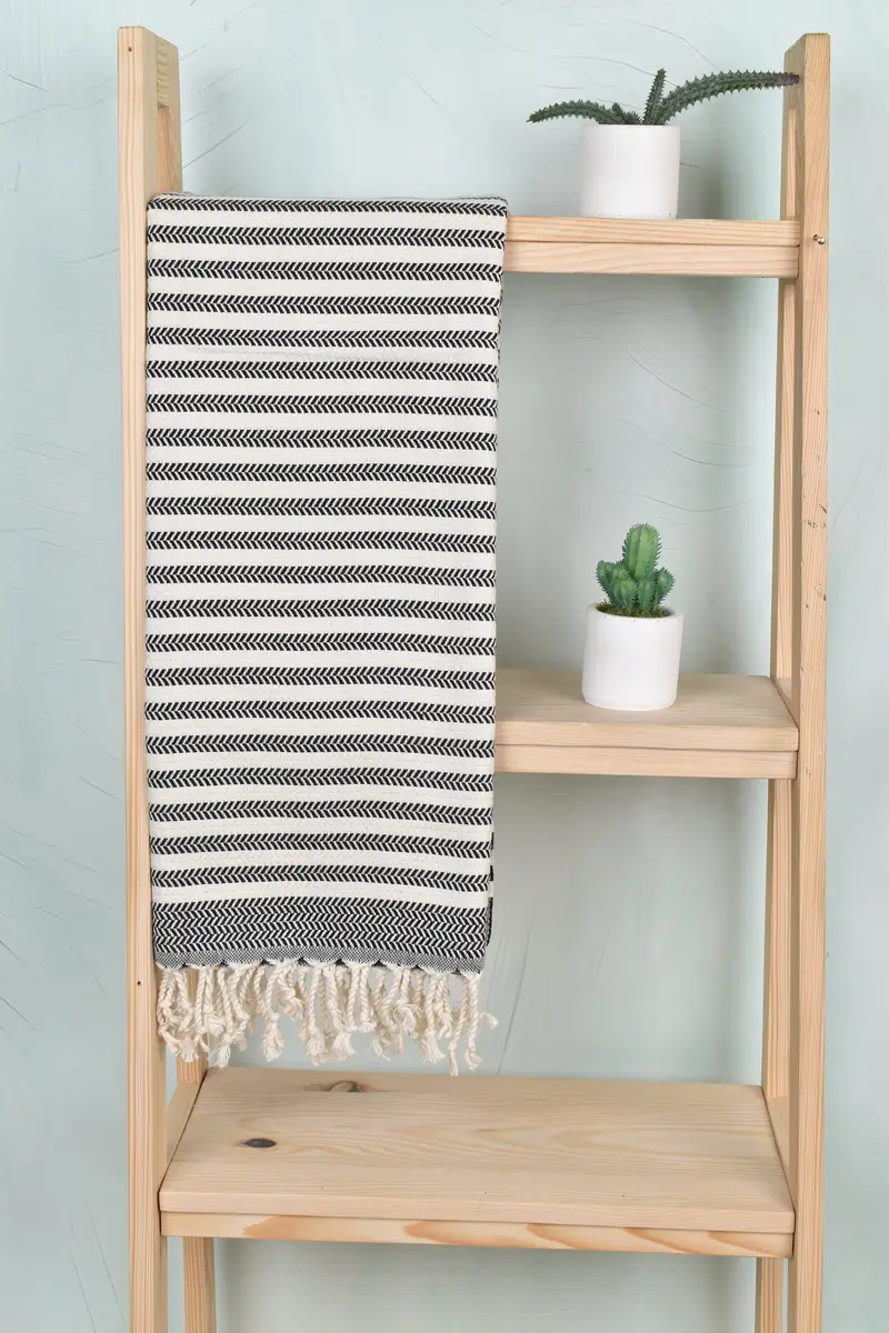 Antibacterial Turkish peshtemal towel, 70x40 Cotton Chevron Towel, Gym Towel, Baby Boy Gift, Wedding Gift, Turkish Towel USA, Custom Wedding Gift - 8