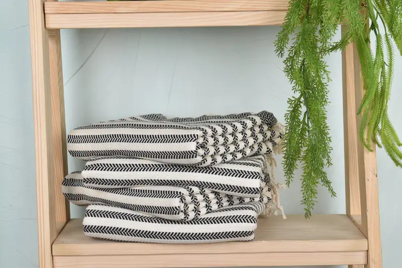 Antibacterial Turkish peshtemal towel, 70x40 Cotton Chevron Towel, Gym Towel, Baby Boy Gift, Wedding Gift, Turkish Towel USA, Custom Wedding Gift - 7