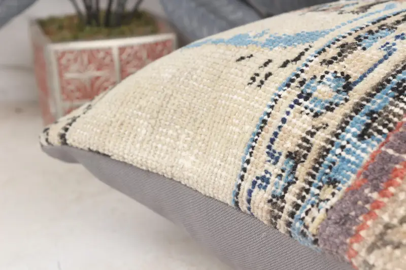 Pastel Cushion Case, 16x16 Beige Pillow Cover, Interior Designer Pillow, Pillow Cover, Gift Pillow, Aesthetic Pillow Sham, Vintage Pillow - 7