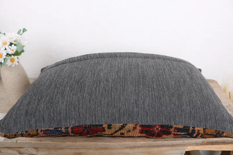 Pillow, 12x20 Red Cushion Cover, Turkish Kilim Pillow, Kilim Pillow, Bench Cushion Case, Pattern Throw Pillow, Pillow for Sofa, Couch Cushion Cover - 7