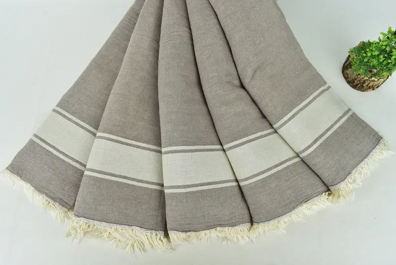 King Size Bedspread, Turkish Blanket Throw, Bachelorette Gifts, 70x60 Cotton Striped Towel, Woven Blanket, Turkish Tablecloth, Personalized Gifts - 4
