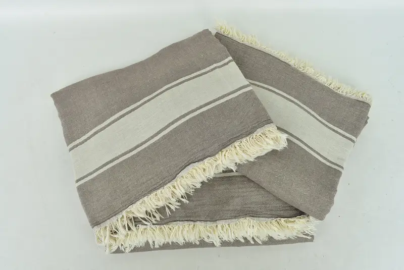 King Size Bedspread, Turkish Blanket Throw, Bachelorette Gifts, 70x60 Cotton Striped Towel, Woven Blanket, Turkish Tablecloth, Personalized Gifts - 6