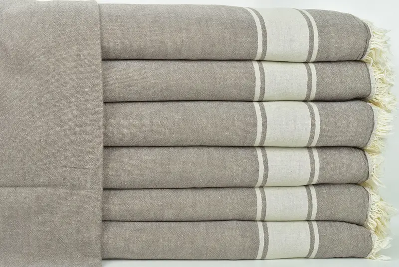 King Size Bedspread, Turkish Blanket Throw, Bachelorette Gifts, 70x60 Cotton Striped Towel, Woven Blanket, Turkish Tablecloth, Personalized Gifts - 1