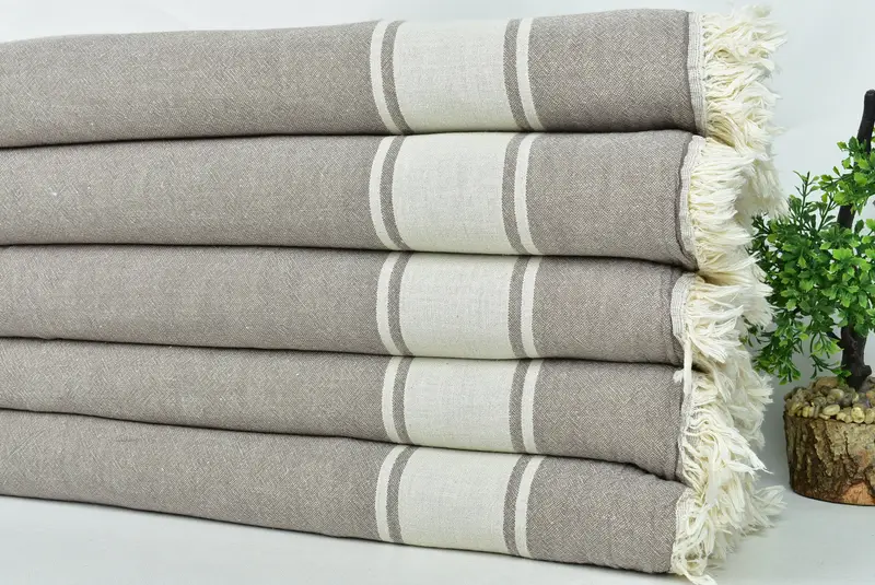 King Size Bedspread, Turkish Blanket Throw, Bachelorette Gifts, 70x60 Cotton Striped Towel, Woven Blanket, Turkish Tablecloth, Personalized Gifts - 3
