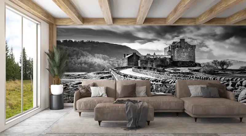 Castle Wall Decor, Landscape Wall Paper, View Wallpaper, Nature Wall Print, Eilean Donan Wall Art, Scotland Wall Poster, - 4