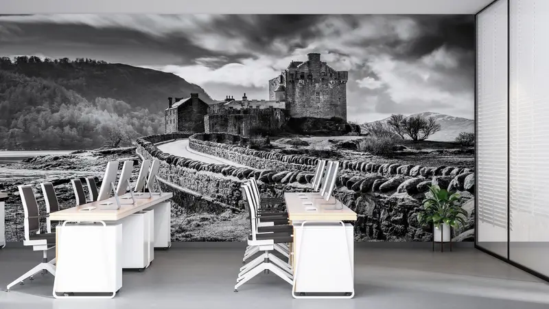 Castle Wall Decor, Landscape Wall Paper, View Wallpaper, Nature Wall Print, Eilean Donan Wall Art, Scotland Wall Poster, - 5