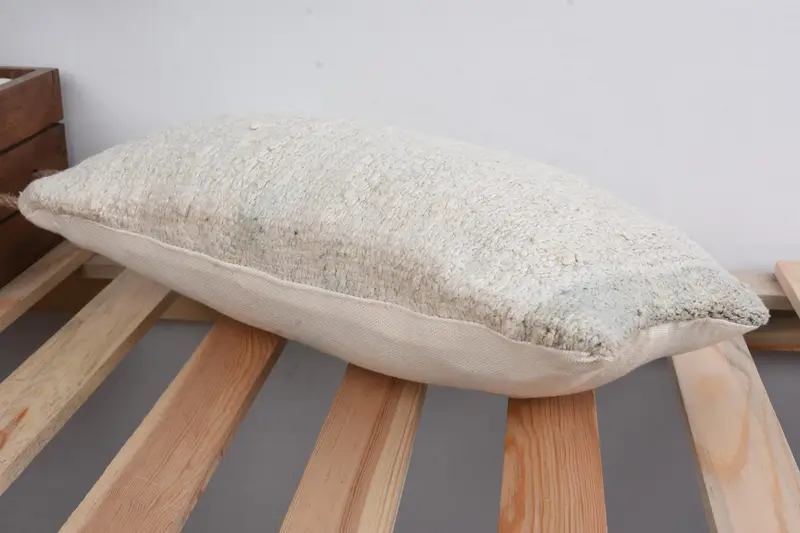 Pillow Sham, Antique Pillows, Kilim Cushion Sham, Throw Kilim Pillow, Outdoor Bolster Cushion Cover, Indoor Pillow Cover, 8x16 Beige Cushion Case - 6