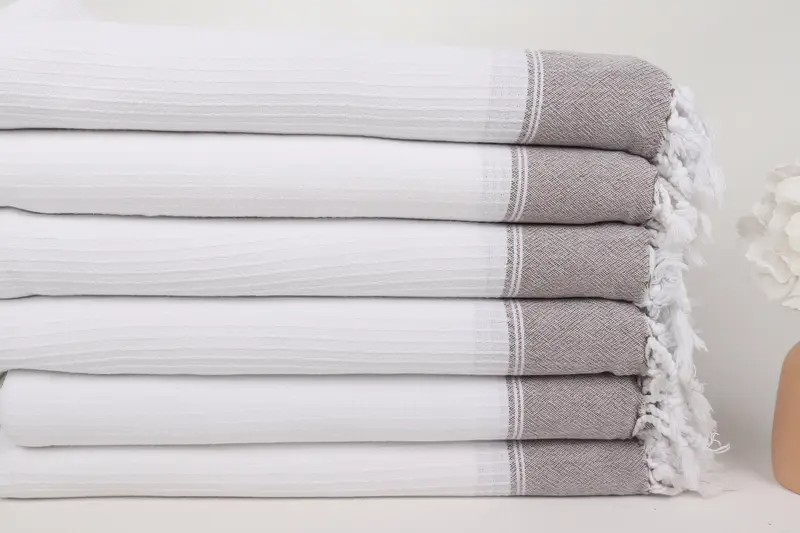 Personalized Gift, 70x36 Cotton Striped Towel, Personalized Towel, Bachelor Party Favors, Personalized Wedding Gift For Couple, Turkish towel - 3