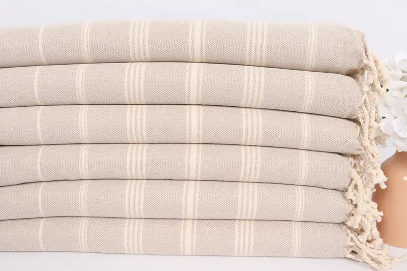 Spa Towel, Bridesmaid Gifts, 38x24 Cotton Striped Towel, Custom Hand Towel, Beach Theme Wedding Gift, Holiday Towel, Baby Boy Gift, Bathroom Towels - 3