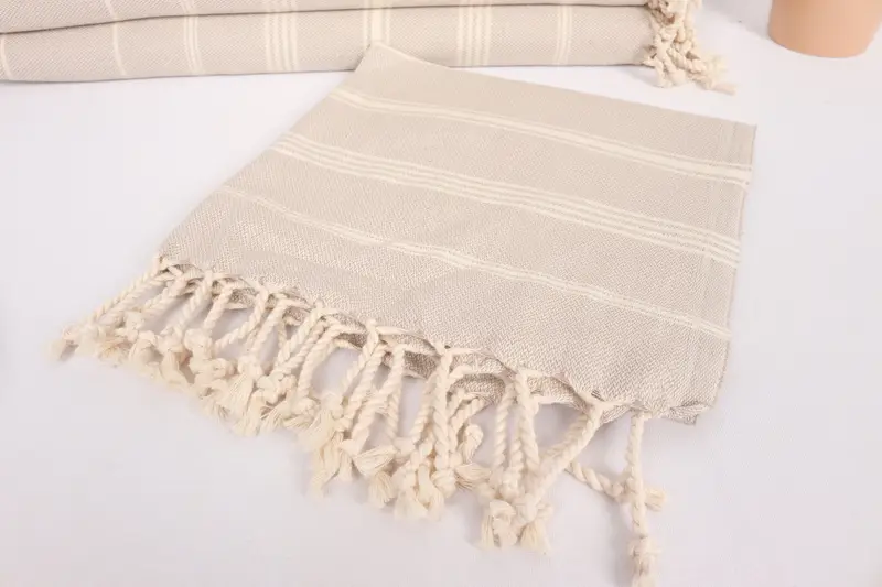 Spa Towel, Bridesmaid Gifts, 38x24 Cotton Striped Towel, Custom Hand Towel, Beach Theme Wedding Gift, Holiday Towel, Baby Boy Gift, Bathroom Towels - 5