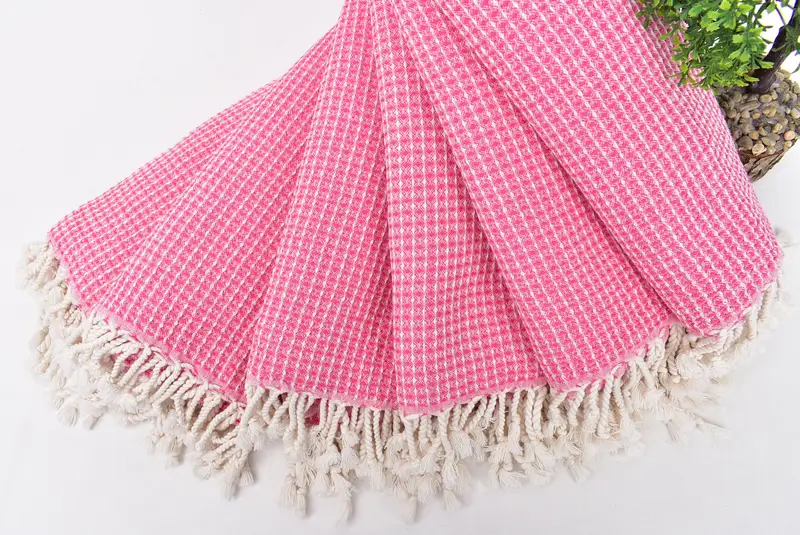 Oversized Beach Towel, Sand-resistant towel, Cute Beach Towel, 68x36 Cotton Waffle Towel, Baby Boy Gift, Organic towel, Custom Wedding Gift - 4