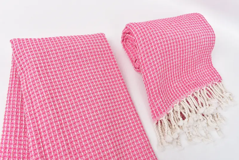 Oversized Beach Towel, Sand-resistant towel, Cute Beach Towel, 68x36 Cotton Waffle Towel, Baby Boy Gift, Organic towel, Custom Wedding Gift - 7