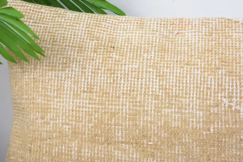 Turkish Pillow, Kilim Cushion Sham, Pastel Cushion, Interior Designer Pillow, Nautical Throw Cushion Case, Pillow Sham, 12x20 Beige Pillow Sham - 2