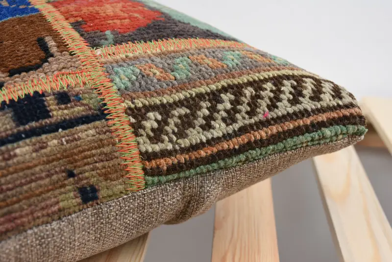 Kilim Cushion Sham, Anatolian Pillow Cover, Pillow Case, Vintage Throw Pillow Case, Interior Designer Pillow, Kilim Pillow, 12x20 Red Cushion Case - 7