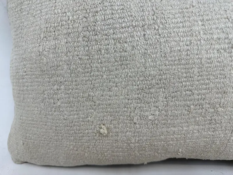 Pillow for Couch, Pillow Case, Designer Throw Cushion Case, Handmade Kilim Cushion, Antique Pillows, 12x20 White Pillow Sham - 2