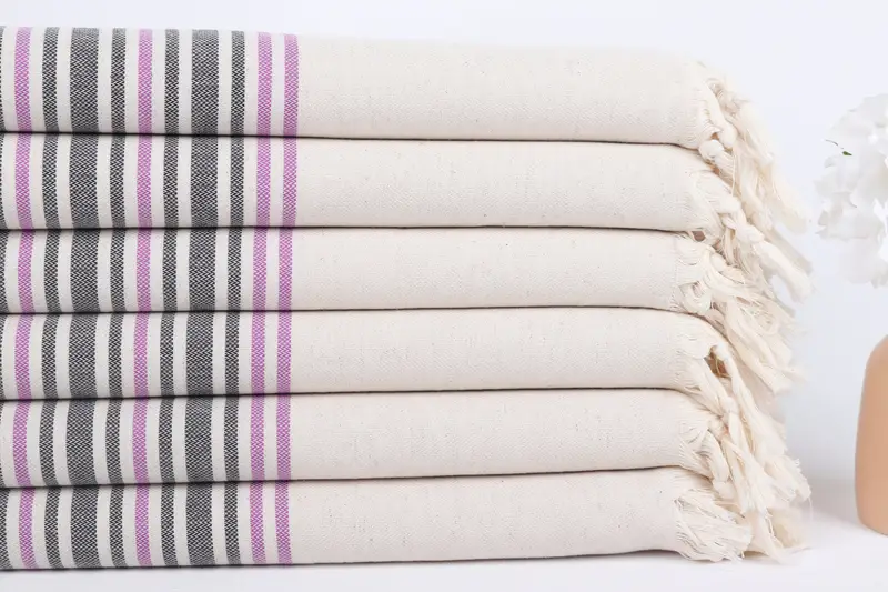 Bridal Shower Gifts, Large Beach Towel Personalized, Guest Towel, Housewarming Gift, 70x40 Linen Striped Towel, Turkish towel, Personalized Gifts - 3