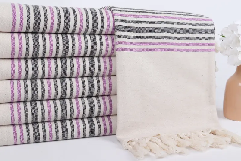 Bridal Shower Gifts, Large Beach Towel Personalized, Guest Towel, Housewarming Gift, 70x40 Linen Striped Towel, Turkish towel, Personalized Gifts - 2