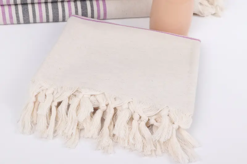 Bridal Shower Gifts, Large Beach Towel Personalized, Guest Towel, Housewarming Gift, 70x40 Linen Striped Towel, Turkish towel, Personalized Gifts - 5