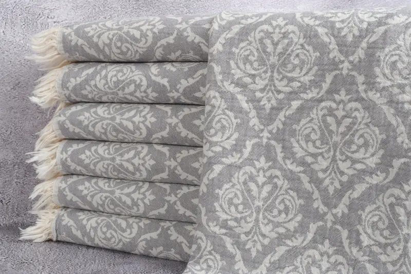 Personalized Kitchen Towel, Monogrammed Hand Towel, Handmade Gift, Wedding For Favor, 40x24 Cotton Baroque Towel, Summer Towel, Personalized Gift - 2
