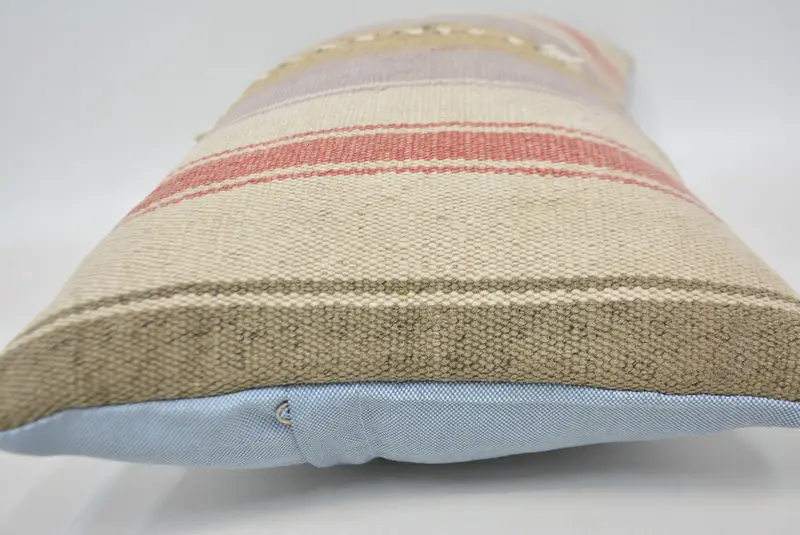 12x20 Red Pillow Cover, Ethnical Kilim Rug Pillow, Throw Kilim Pillow, Vintage Kilim Throw Pillow, Cushion Case - 5