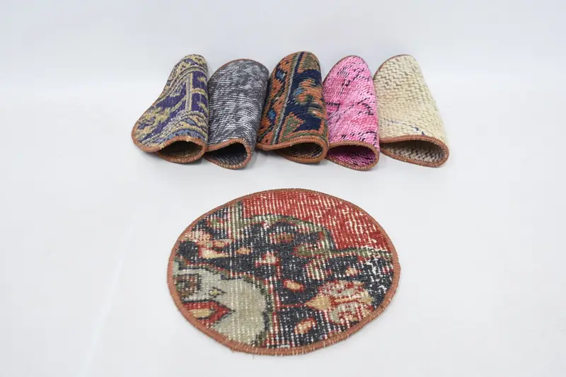 Manteles individuales bohemios azules y rosas, estilo occidental y vaquero de 25 pulgadas