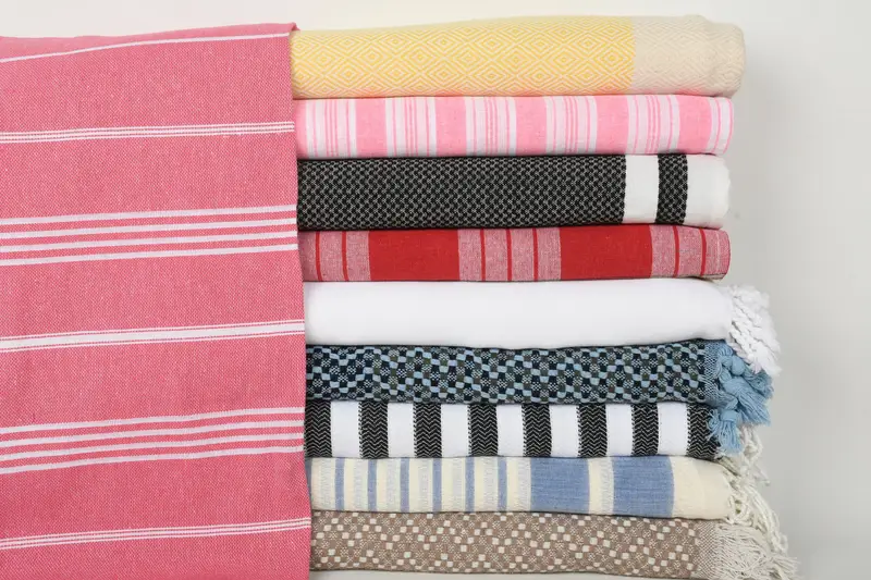 Gift For The Home Decor, Home Gift, 70x40 Cotton Set of 10 Towel, Beach Theme Wedding Gift, Absorbent Turkish towel, Summer Gift, Personalized Gifts - 1