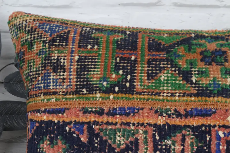 Boho Pillow, Cushion, Indoor Cushion Case, Accent Pillow Cover, Throw Kilim Pillow, Christmas Cushion, 20x20 Blue Pillow Cover, Kilim Cushion Sham - 2