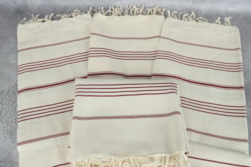 Traditional Turkish peshtemal for hammam, Beach Towel Bulk, 70x40 Linen Striped Towel, Custom Gift, Bachelorette Party Gift, Gift For Boyfriend - 4