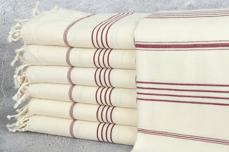 Traditional Turkish peshtemal for hammam, Beach Towel Bulk, 70x40 Linen Striped Towel, Custom Gift, Bachelorette Party Gift, Gift For Boyfriend - 1