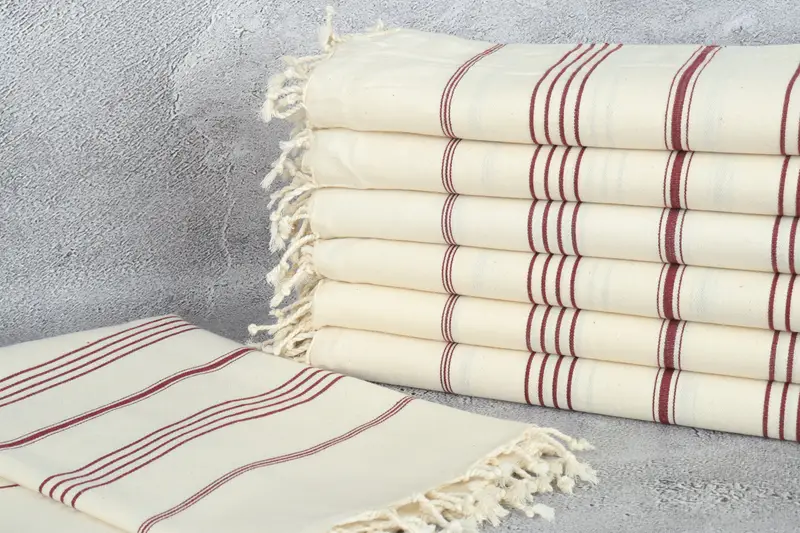 Traditional Turkish peshtemal for hammam, Beach Towel Bulk, 70x40 Linen Striped Towel, Custom Gift, Bachelorette Party Gift, Gift For Boyfriend - 2