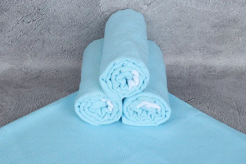 Cute Beach Towel, Bridal Shower Gift, Bachelor Gift, 70x40 Cotton Diamond Towel, Personalized Wedding Gift, Bachelorette Favors Beach, Organic towel - 7