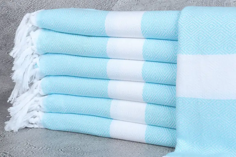 Cute Beach Towel, Bridal Shower Gift, Bachelor Gift, 70x40 Cotton Diamond Towel, Personalized Wedding Gift, Bachelorette Favors Beach, Organic towel - 1