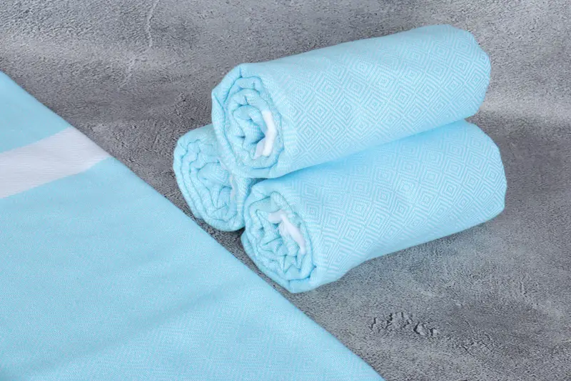 Cute Beach Towel, Bridal Shower Gift, Bachelor Gift, 70x40 Cotton Diamond Towel, Personalized Wedding Gift, Bachelorette Favors Beach, Organic towel - 8