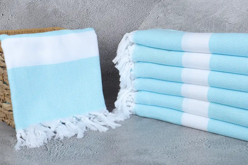 Cute Beach Towel, Bridal Shower Gift, Bachelor Gift, 70x40 Cotton Diamond Towel, Personalized Wedding Gift, Bachelorette Favors Beach, Organic towel - 3
