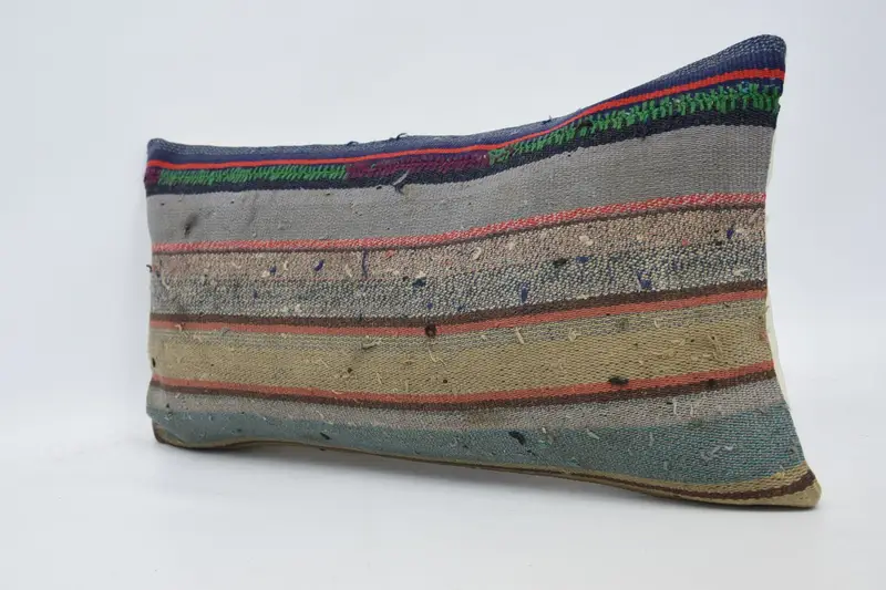 12x24 Gray Cushion Case, Rustic Pillow Cover, Nomadic Cushion Case, Kilim Pillow, Turkish Kilim Pillow, Interior Designer Pillow, Pillow Case - 4