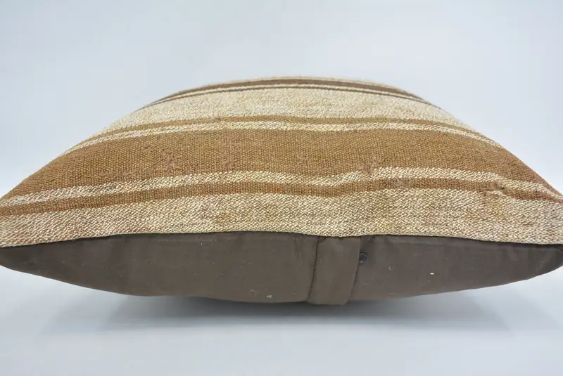 Ethnic Pillow, Cushion, Traditional Cushion, Tapestry Pillow, 16x16 Beige Cushion Case, Turkish Kilim Pillow, Gift Pillow, Turkish Pillow - 5