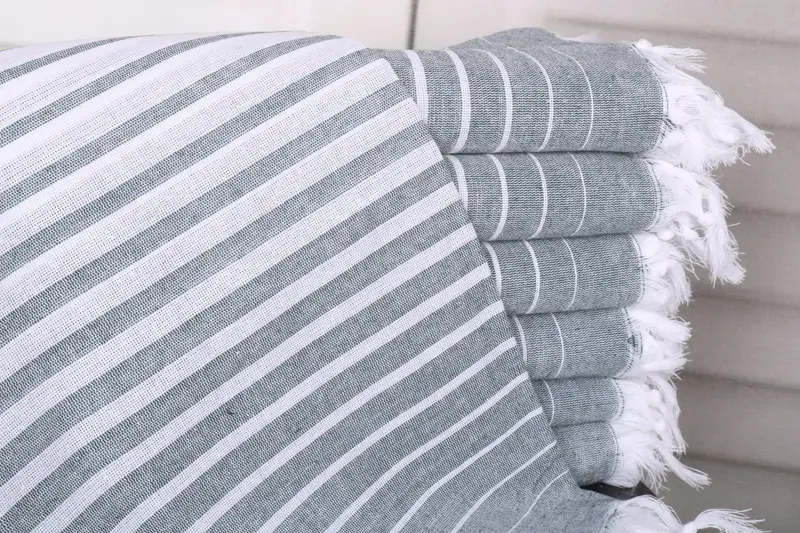 Striped Towel Personalized Turkish Cotton Beach Towel, 40x69 Inches