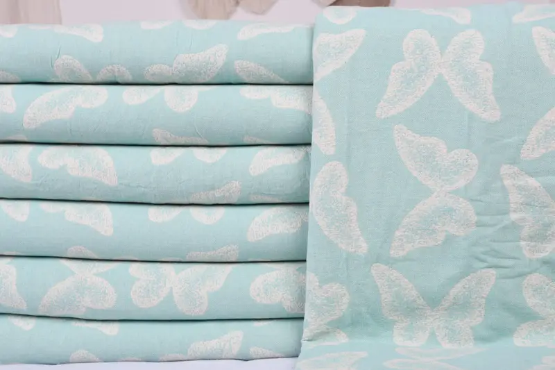 Decorative Blanket, 96x80 Cotton Butterfly Pattern Towel, Throw Blanket Couch, Thanksgiving Tablecloth, Christmas Gift Blanket, Custom Wedding Gifts - 3