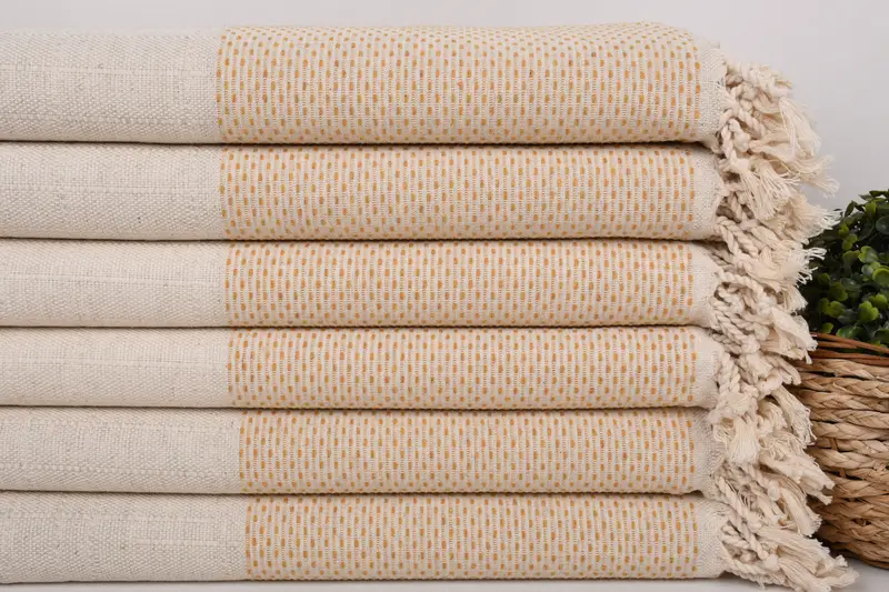 70x40 Cotton Polka Dot Towel, Lightweight towel, Valentines Day Gift Idea, Handmade Gift, Pool Towels, Quick-Dry Beach Towel, Wedding Towel - 2