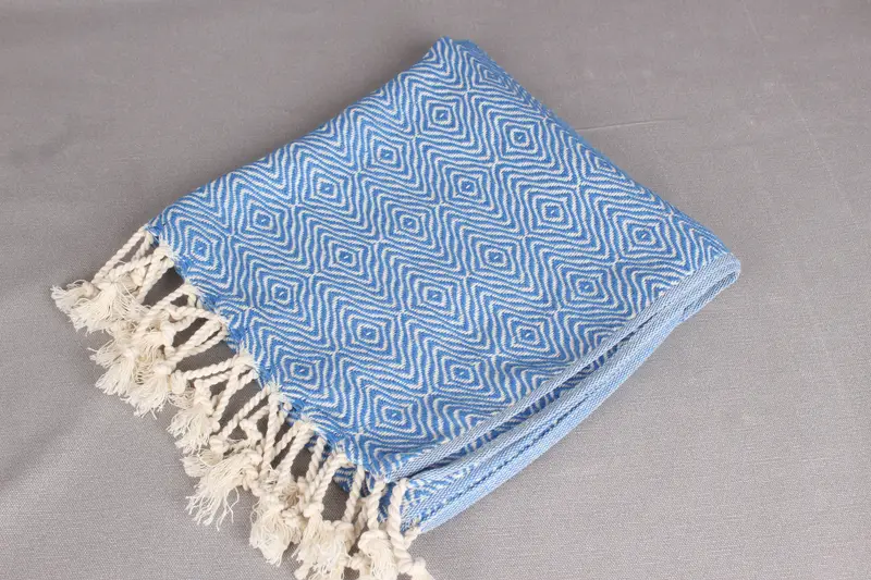 Monogram Kitchen Towel, Valentines Day Gift For Him, 36x18 Cotton Zigzag Diamond Towel, Travel Towel, Personalized Kitchen Towel, Turkish Hand Towel - 6