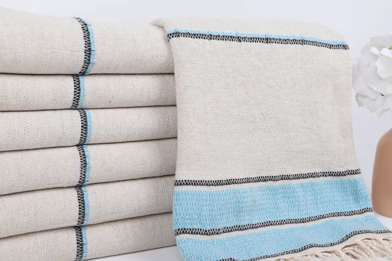 70x36 Linen Striped Towel, Turkish bath towel, Spa Towel, Christmas Favors, Spa Gift Towel, Beach Towel Gift, Bachelorette Party Gifts Bridesmaids - 2
