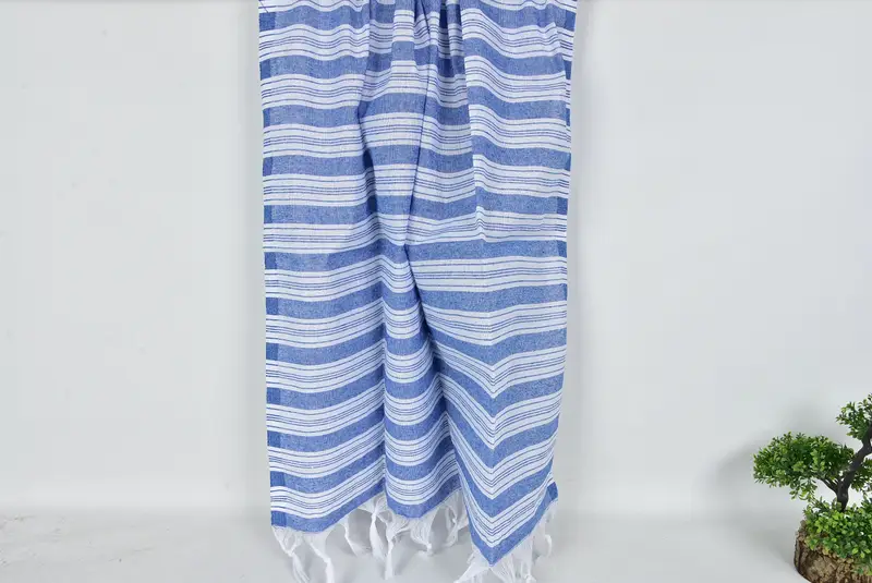 Spa Towel, Bachelorette Party Items, 70x40 Cotton Striped Towel, Quick-Dry Beach Towel, Personalize Gift, Beach Towel Gift, Personalized Towel - 8