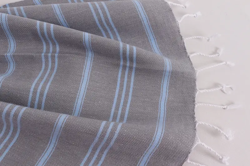 Özel el havlu, ev için hediye, seyahat havlu, monogram çay havlu, Türk havlu el havlu, düğün iyilik, 40x24 pamuklu çizgili havlu - 8