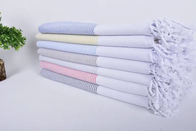 Housewarming Gift, Spa Towel, Peshtemal Towel USA, Custom Bath Towel, Wedding For Favor, Wedding Favors, Fouta towel, 70x36 Cotton Striped Towel - 3